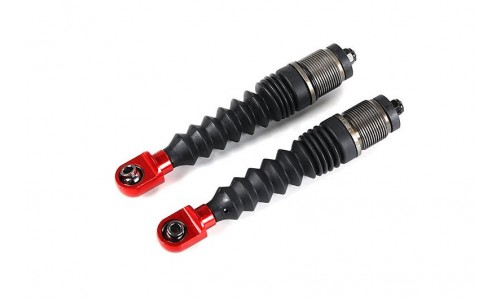 Shock Shaft (8mm) Set w/Alloy ball ends 2Pcs - FRONT RED | Rovan Sports